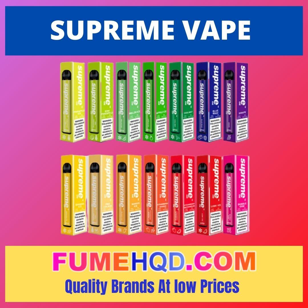 SUPREME DISPOSABLE VAPE  Tagged "supreme vape"  FUMEHQD.COM