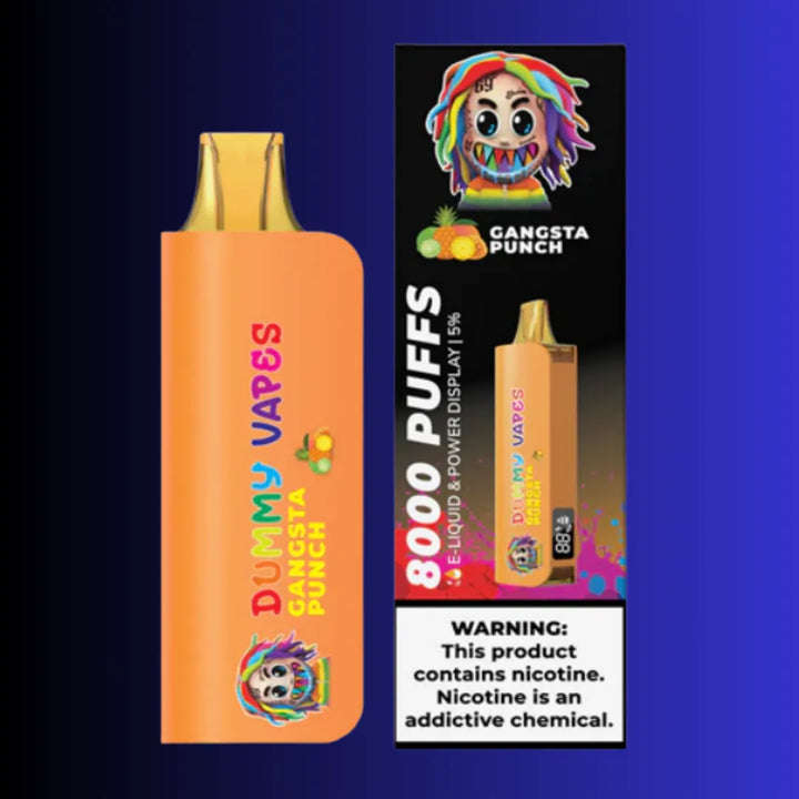 Gangsta Punch Dummy disposable Vapes 8000 Puffs by 6ix9ine