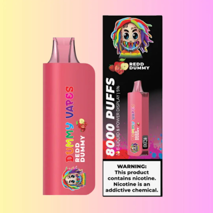 Redd Dummy Dummy disposable Vapes 8000 Puffs by 6ix9ine