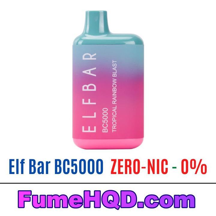 Elf Bar BC5000 ZERO  - Tropical Rainbow blast