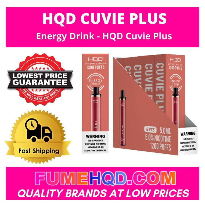 Energy Drink - HQD Cuvie Plus disposable vape