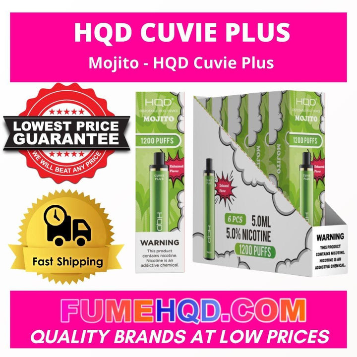 Mojito - HQD Cuvie Plus disposable vape device 
