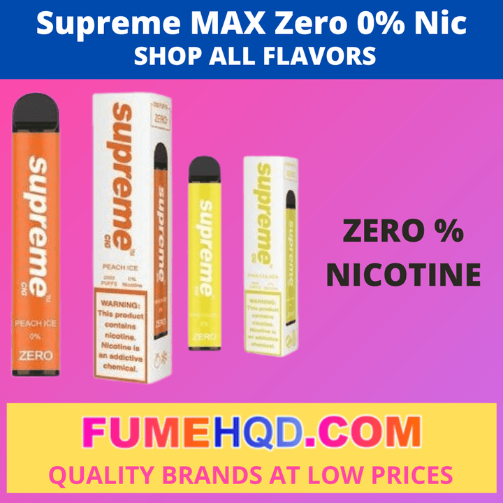 Supreme MAX Zero% NICOTINE 