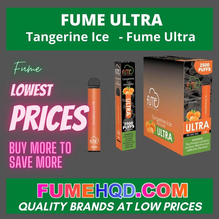 Tangerine Ice   - Fume Ultra disposable vape pen 