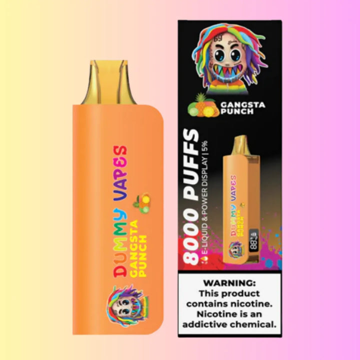 Gangsta Punch Dummy disposable Vapes 8000 Puffs by 6ix9ine