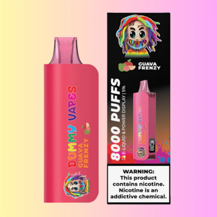 Guava Frenzy Dummy disposable Vapes 8000 Puffs by 6ix9ine