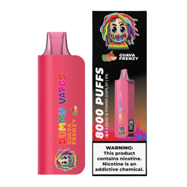 Guava Frenzy Dummy disposable Vapes 8000 Puffs by 6ix9ine