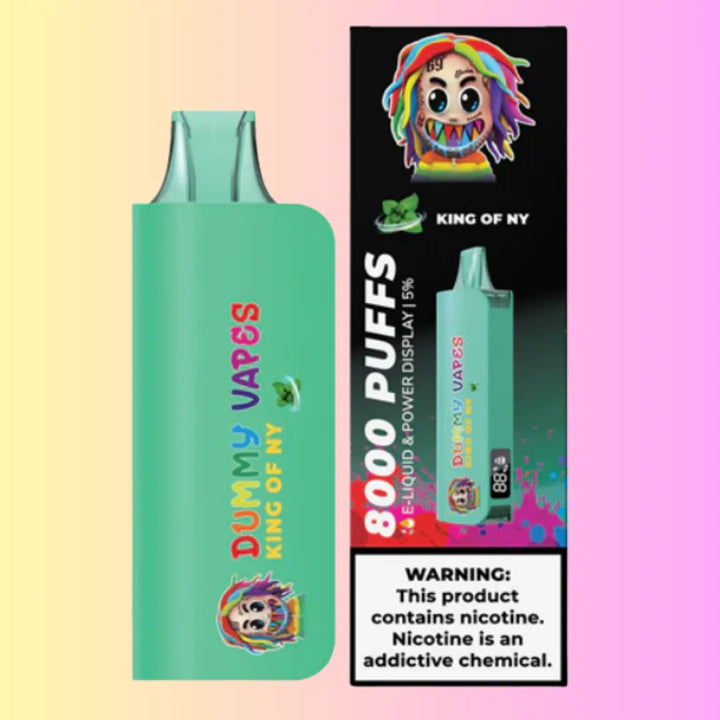 King of NY Dummy disposable Vapes 8000 Puffs by 6ix9ine