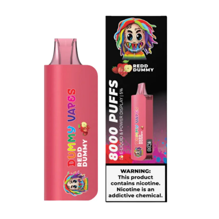 Redd Dummy Dummy disposable Vapes 8000 Puffs by 6ix9ine