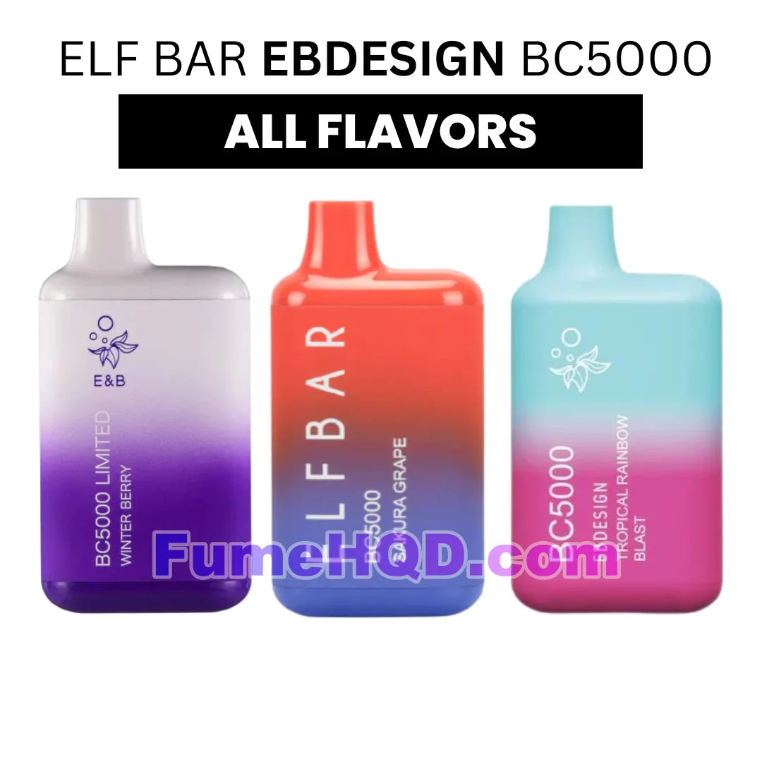 Elf Bar BC5000 VAPE - Shop All Flavors – FUMEHQD.COM