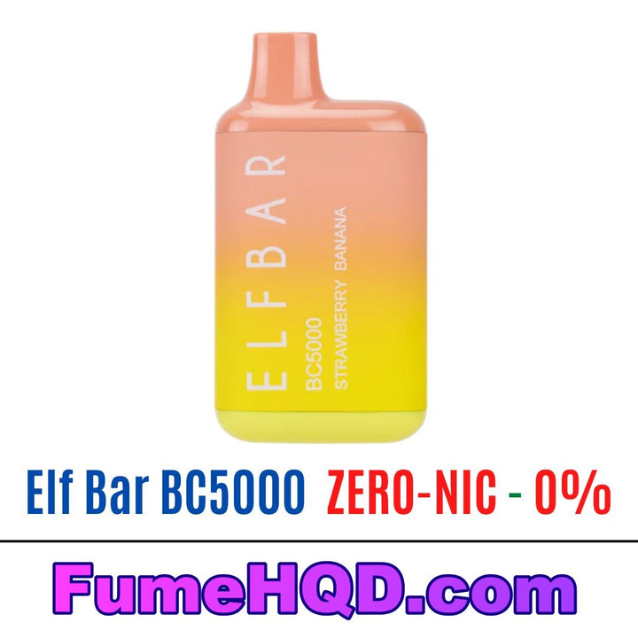 Elf Bar BC5000 ZERO  - Strawberry Banana