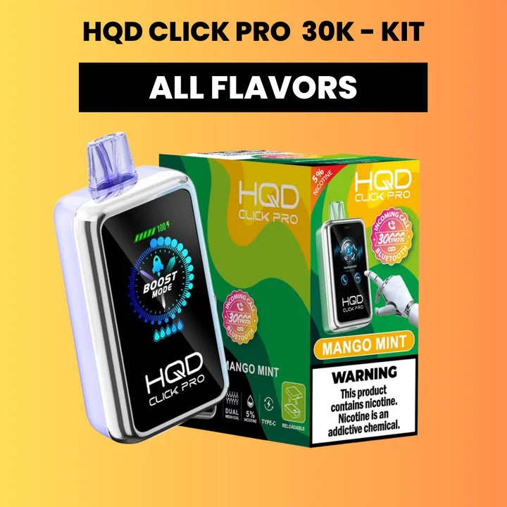HQD Click Pro 30000 Disposable Vape Kit 30% OFF FUMEHQD.COM HQD Click Pro 30000 Disposable Vape Kit 30% OFF FUMEHQD.COM