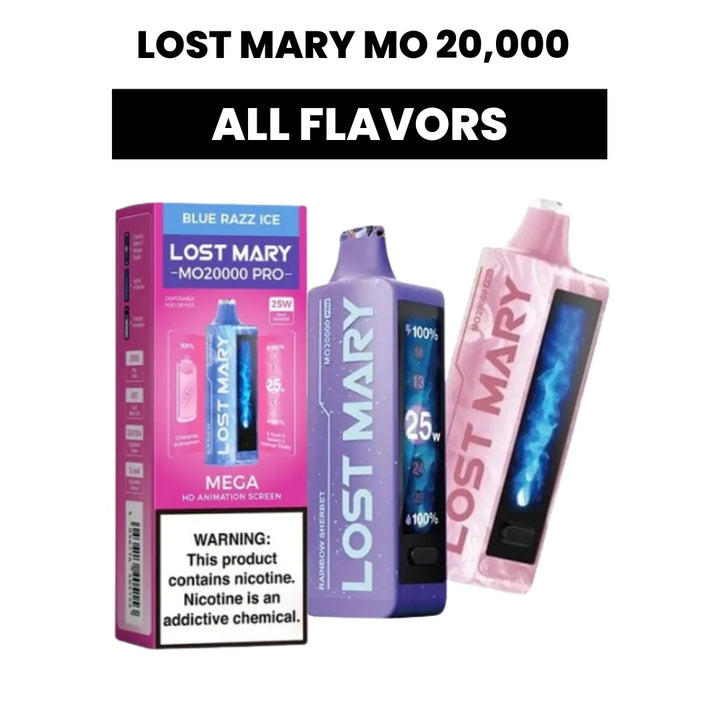 LOST MARY MO20000 PRO 5% Nic Vape Pen - All flavors 