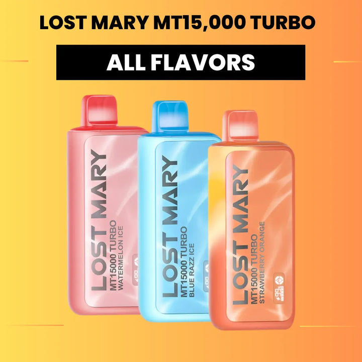 LOST MARY MT15000 TURBO Disposable vape 5% - All flavors