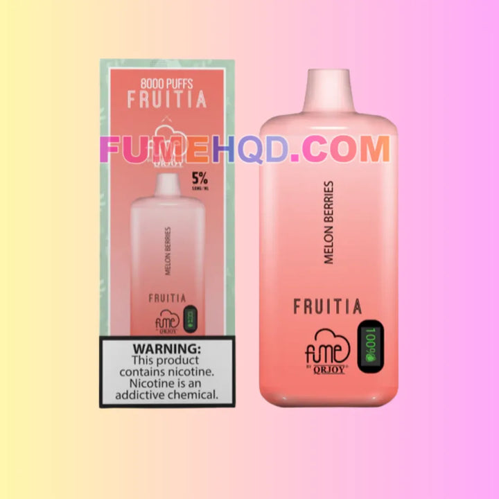 FRUITIA X FUME DISPOSABLE VAPE 8000 Puffs 5% FUMEHQD.COM FRUITIA X FUME DISPOSABLE VAPE 8000 Puffs 5% FUMEHQD.COM