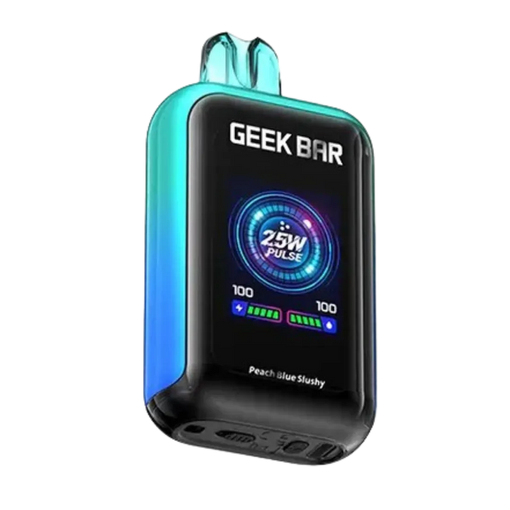 Peach Blue Slushy Geek Bar Skyview 25K disposable 25,000 puffs vape pen