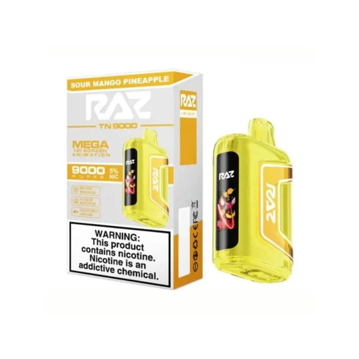 Sour Mango Pineapple RAZ TN9000 Disposable vape