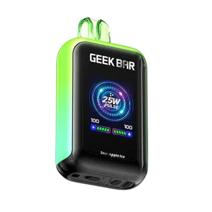 Sour Apple Ice Geek Bar Skyview 25K disposable 25,000 puffs vape pen