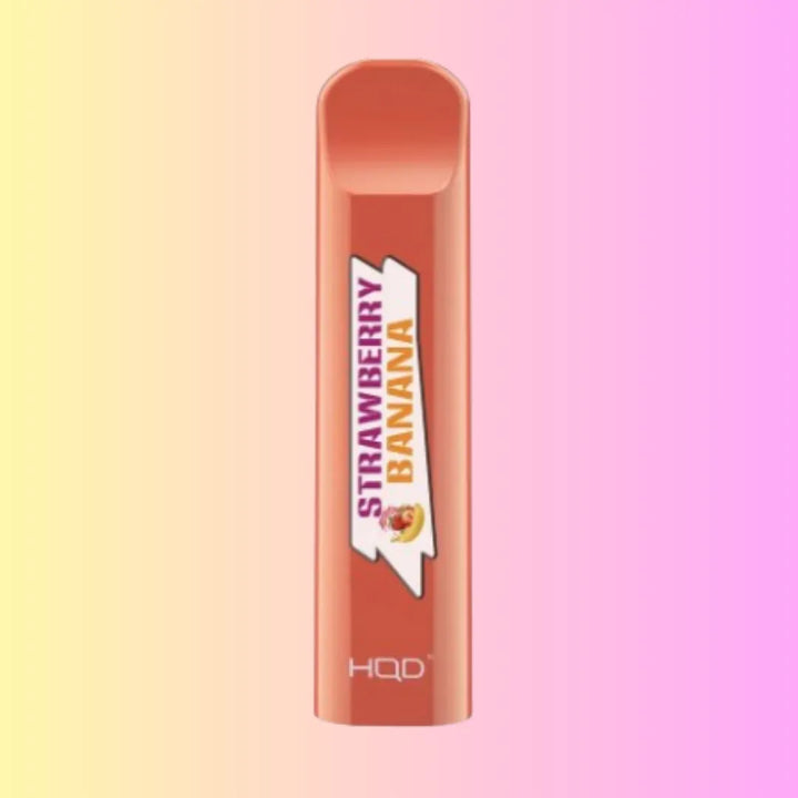 Strawberry Banana HQD Cuvie V1 300 puffs disposable vape
