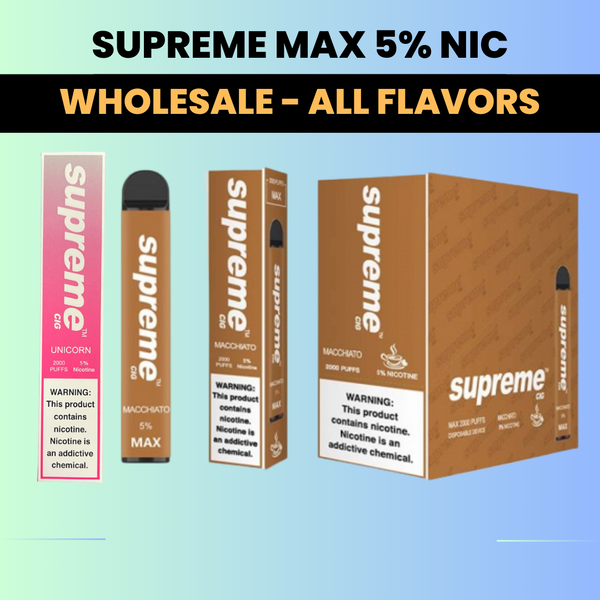 Supreme Max 5% / 2% / 0% -  2000p  (10Pcs/Box) - Wholesale