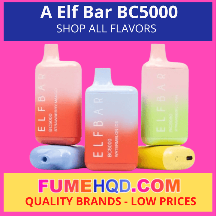 Elf Bar BC5000 VAPE - Shop All Flavors FUMEHQD.COM Elf Bar BC5000 VAPE - Shop All Flavors FUMEHQD.COM