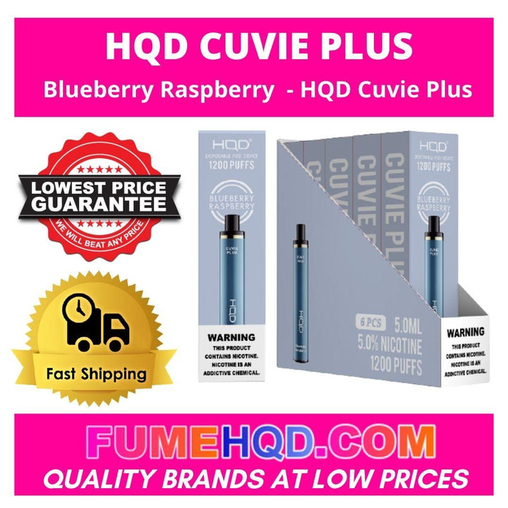 Blueberry Raspberry  - HQD Cuvie Plus disposable vape 
