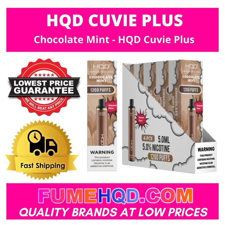 Chocolate Mint HQD Cuvie Plus 1200 Puffs Vape30% OFF FUMEHQD.COM Chocolate Mint HQD Cuvie Plus 1200 Puffs Vape30% OFF FUMEHQD.COM