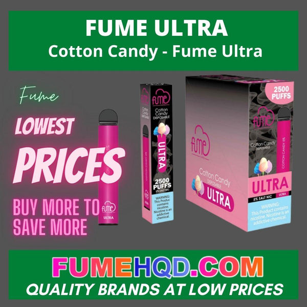 Cotton Candy - Fume Ultra Disposable 2500 Puffs vape 