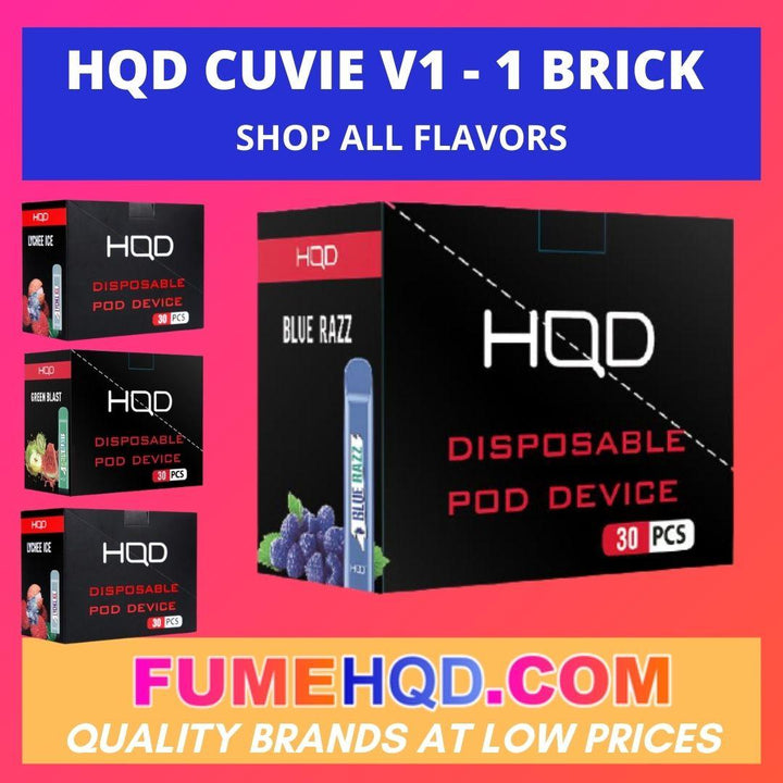 HQD Cuvie V1 - 1 Brick (10 Packs - 30Pcs) - FUMEHQD.COM