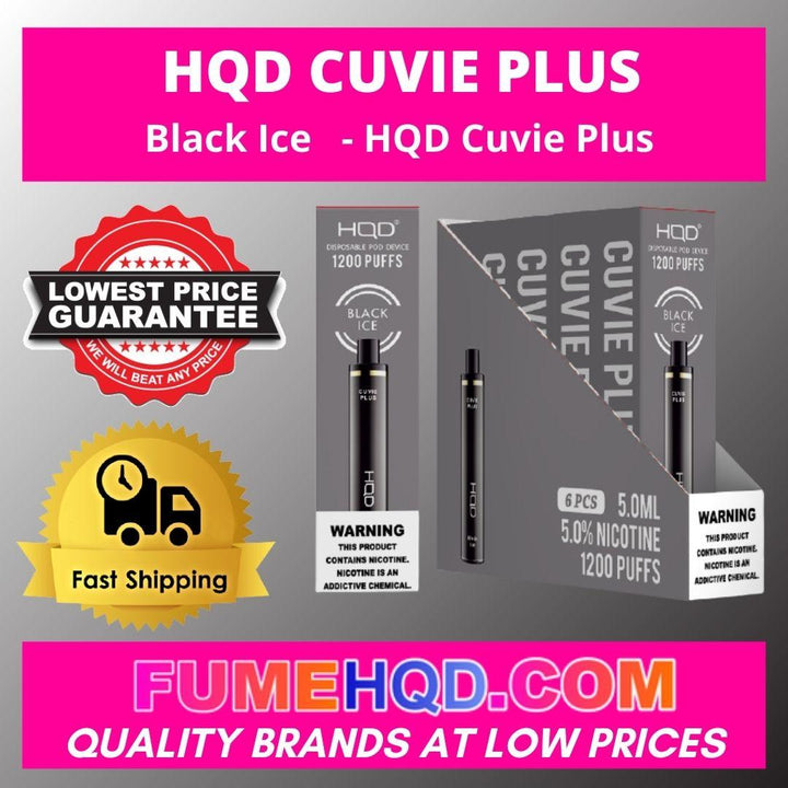 Black Ice HQD Cuvie Plus 1200 Puffs Vape30% OFF FUMEHQD.COM Black Ice HQD Cuvie Plus 1200 Puffs Vape30% OFF FUMEHQD.COM