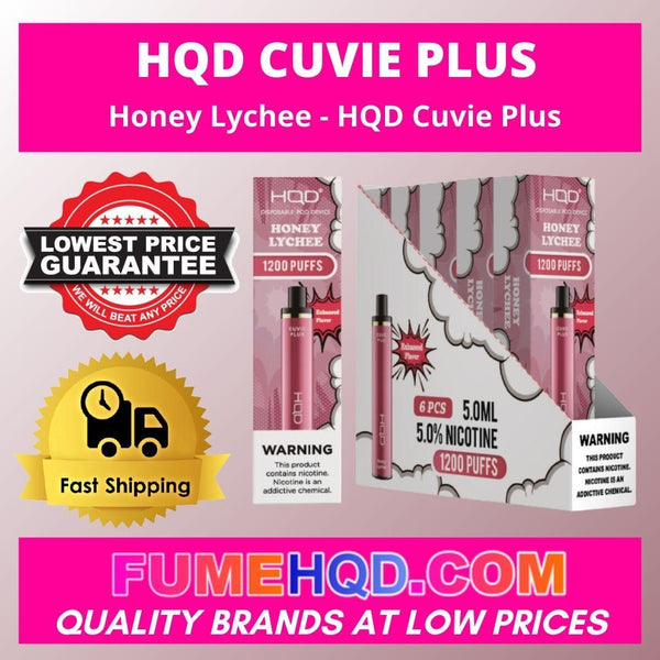 HQD Cuvie Plus  Honey Lychee disposables