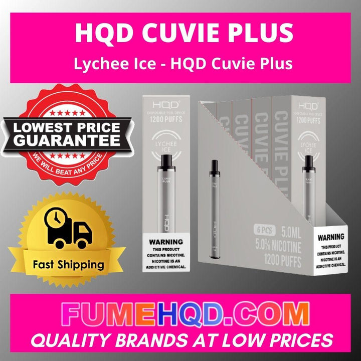 Lychee Ice HQD Cuvie Plus 1200 Puffs Vape30% OFF FUMEHQD.COM Lychee Ice HQD Cuvie Plus 1200 Puffs Vape30% OFF FUMEHQD.COM