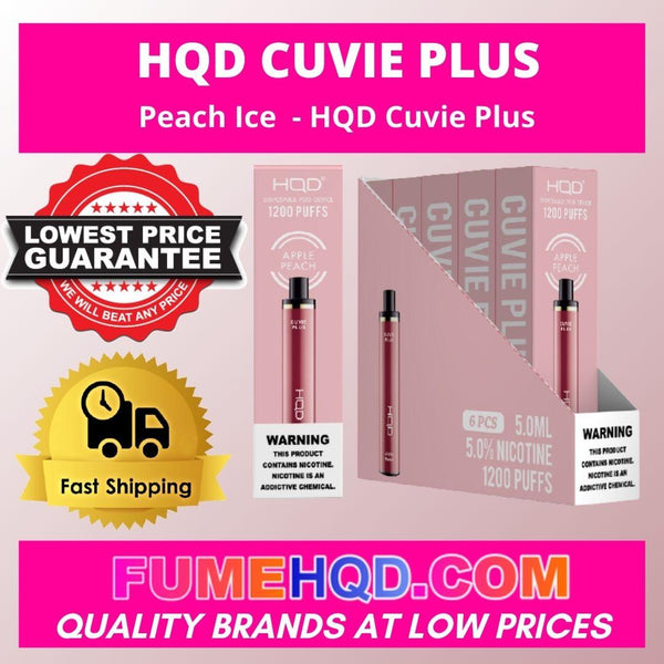 HQD Cuvie Plus  Peach Ice