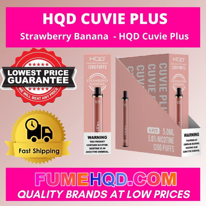 HQD Cuvie Plus Strawberry Banana