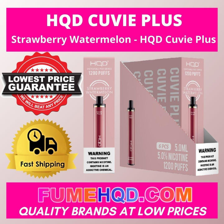 Strawberry Watermelon HQD Cuvie Plus 1200 Puffs Vape30% OFF FUMEHQD.COM Strawberry Watermelon HQD Cuvie Plus 1200 Puffs Vape30% OFF FUMEHQD.COM