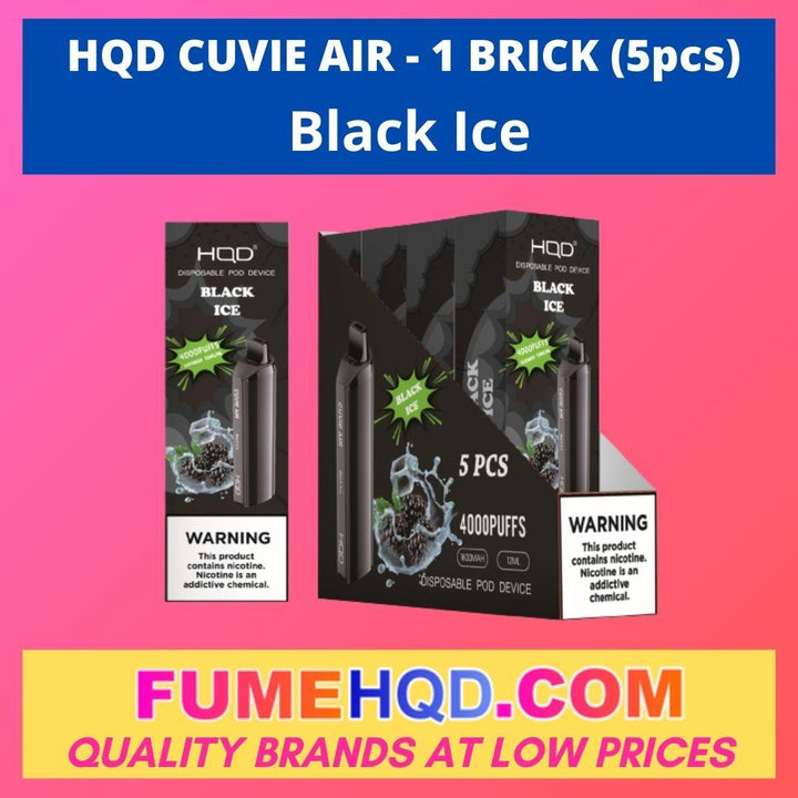 HQD Cuvie Air Disposable - Black Ice