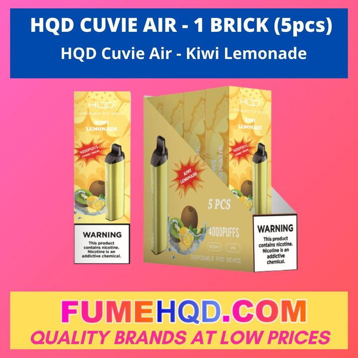 HQD Cuvie Air Disposable - Kiwi Lemonade
