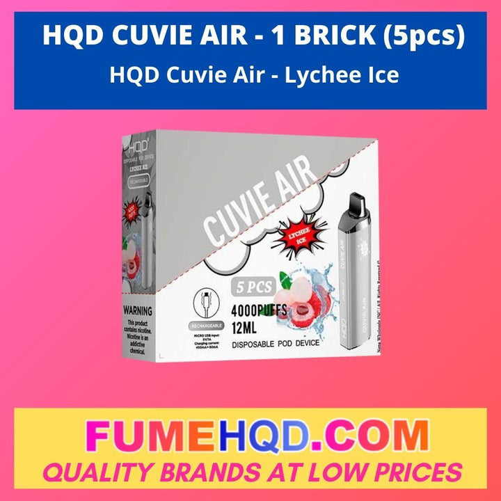 HQD Cuvie Air Disposable - Lychee Ice 