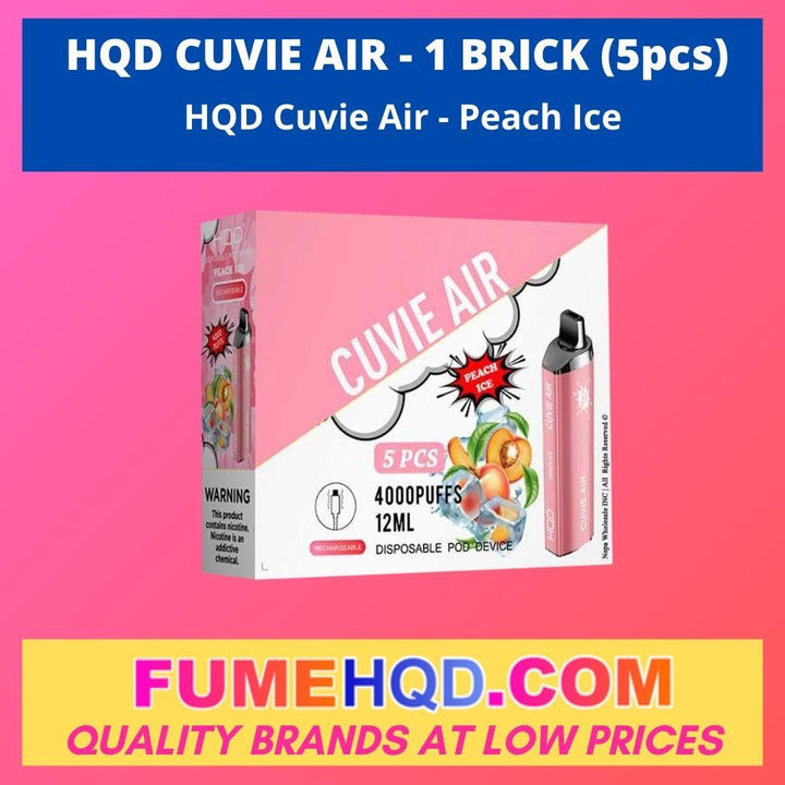 HQD Cuvie Air Disposable - Peach Ice