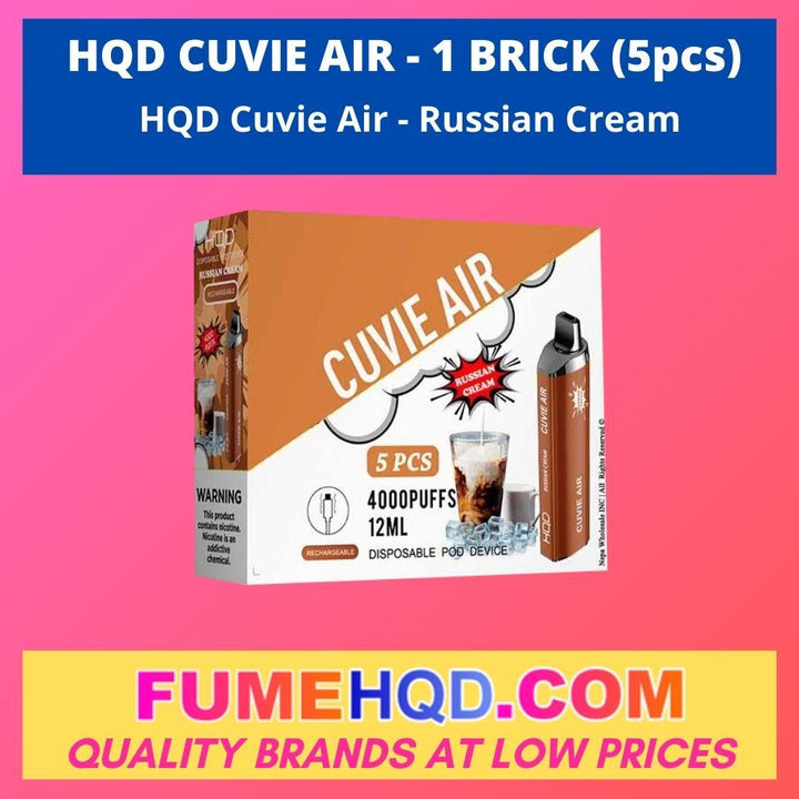 HQD Cuvie Air Disposable - Russian Cream