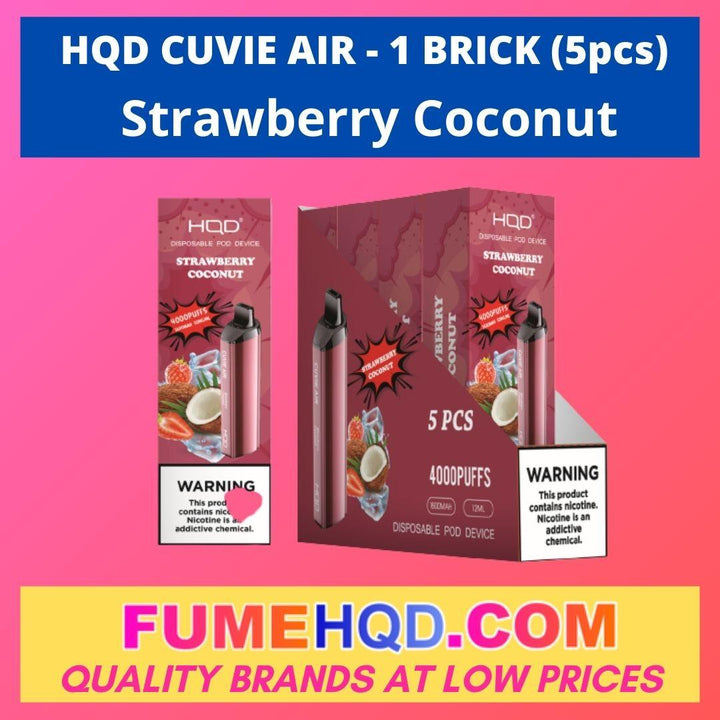 HQD Cuvie Air Disposable - Strawberry Coconut