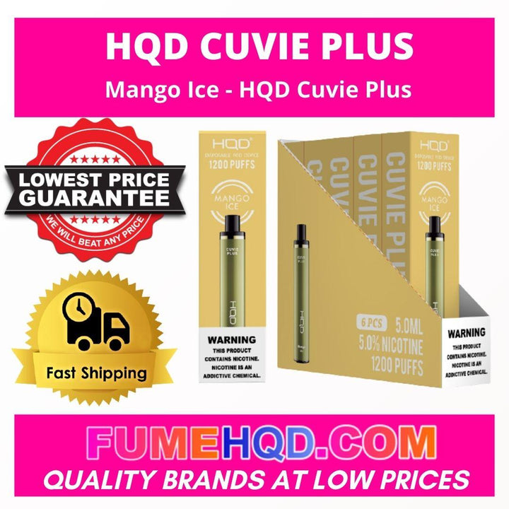 Mango Ice - HQD Cuvie Plus disposable vape 