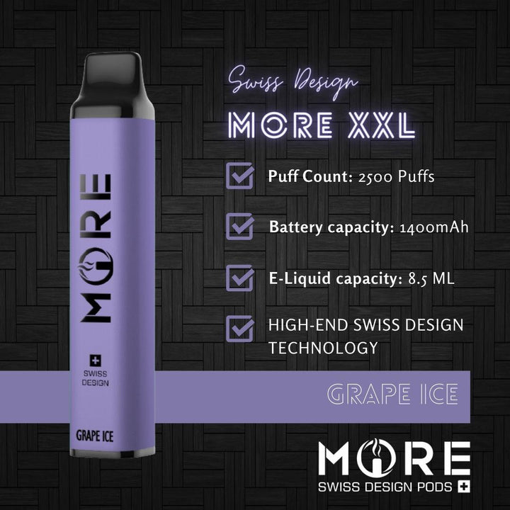 More XXL Disposable Vape - Grape Ice