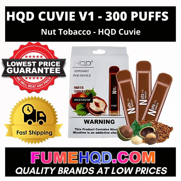 hqd nuts tobacco Nut Tobacco HQD Cuvie V1 300 puffs Vape⚡30% OFF💥 – FUMEHQD.COM hqd nuts tobacco Nut Tobacco HQD Cuvie V1 300 puffs Vape⚡30% OFF💥 – FUMEHQD.COM