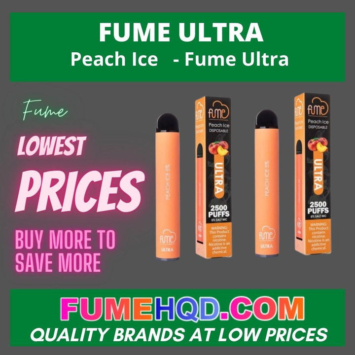 Peach Ice   - Fume Ultra Disposable Vape 