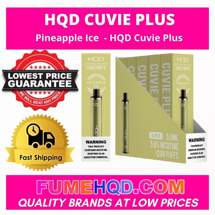 Pineapple Ice HQD Cuvie Plus 1200 Puffs Vape30% OFF FUMEHQD.COM Pineapple Ice HQD Cuvie Plus 1200 Puffs Vape30% OFF FUMEHQD.COM