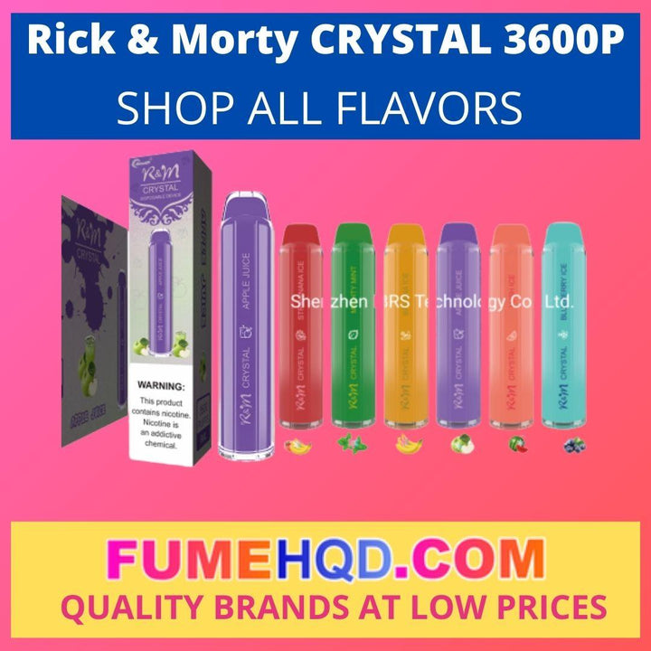Rick & Morty Crystal Disposable vape 3600 Puffs