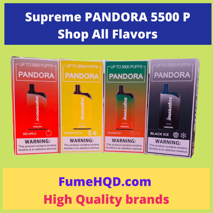 Supreme Pandora 5500 Puffs Disposable Vape 